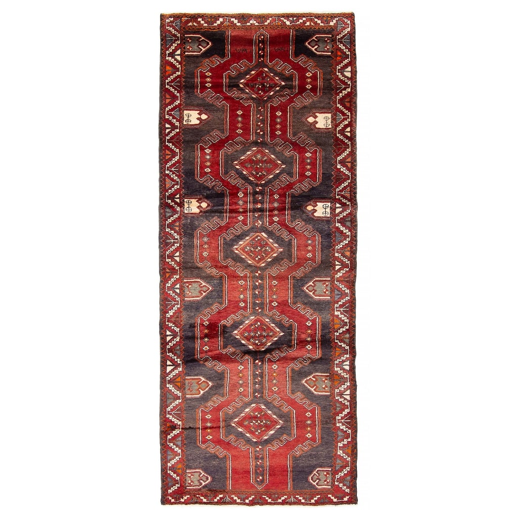 ECARPETGALLERY Hand-knotted Anadol Red Wool Rug - 3'8 x 9'7