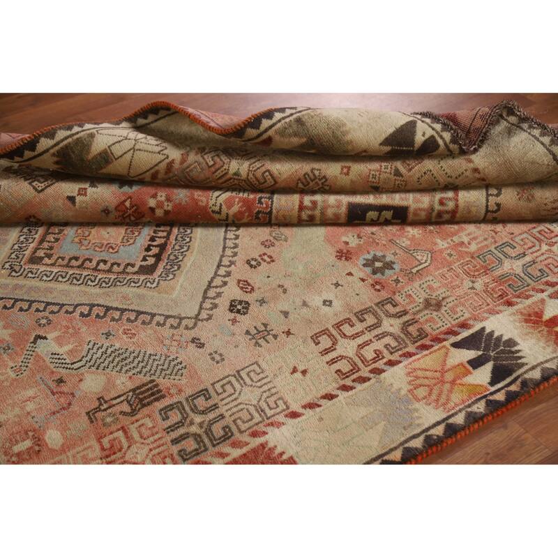 Tribal Shiraz Persian Vintage Area Rug Bedroom Handmade Wool Carpet - 5'4"x 8'5"