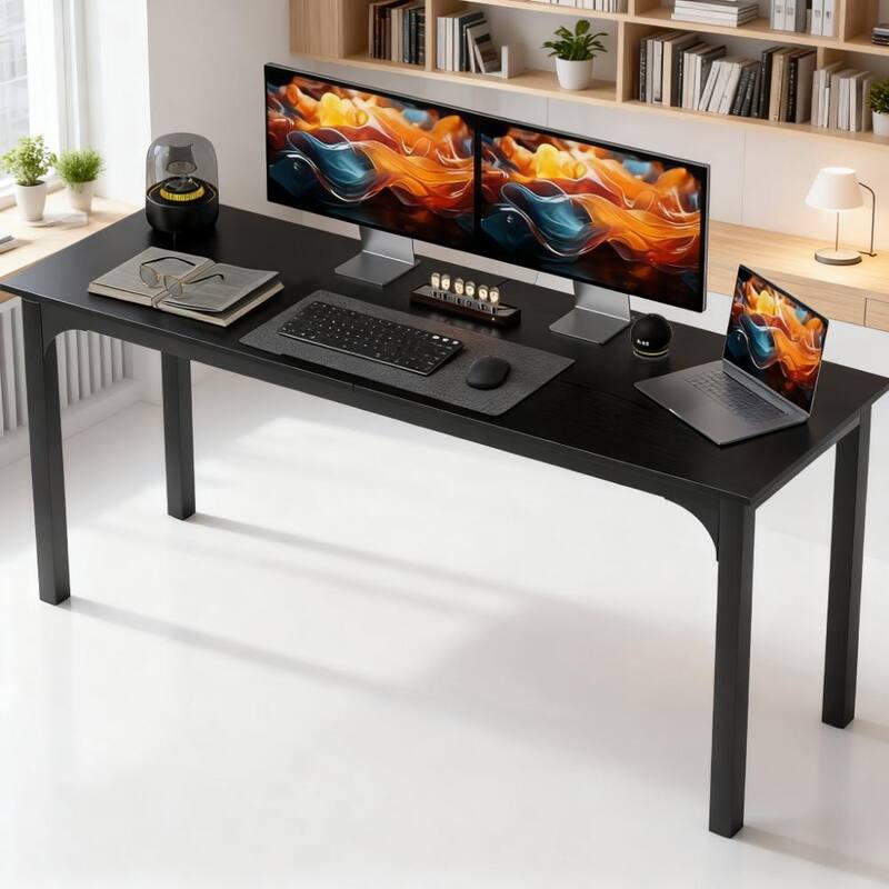 Desktop Desk with Metal Legs,Computer Desk,For Home and Office
