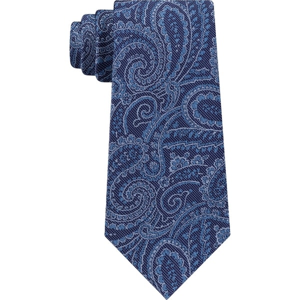 Michael Kors Mens Dancing Pines Neck Tie Silk Paisley - O/S. Opens flyout.