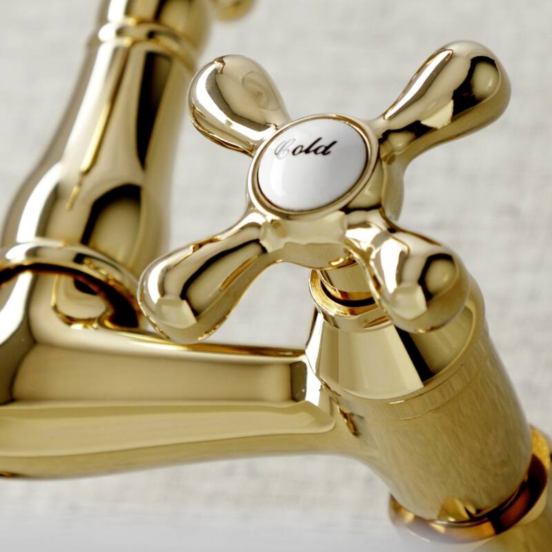 Vintage 6" Adjustable Center Wall Mount Kitchen Faucet