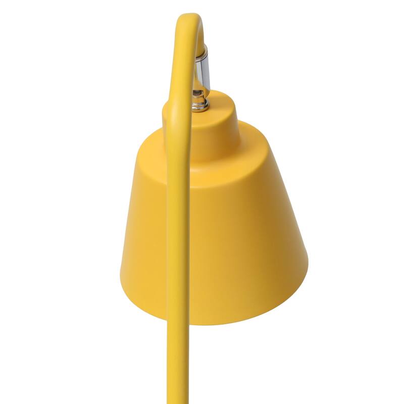 Adjustable Head Desk Lamp with Cone Shade - 16" - Yellow