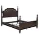 Andover Four Poster Bed Dark Oak - Queen