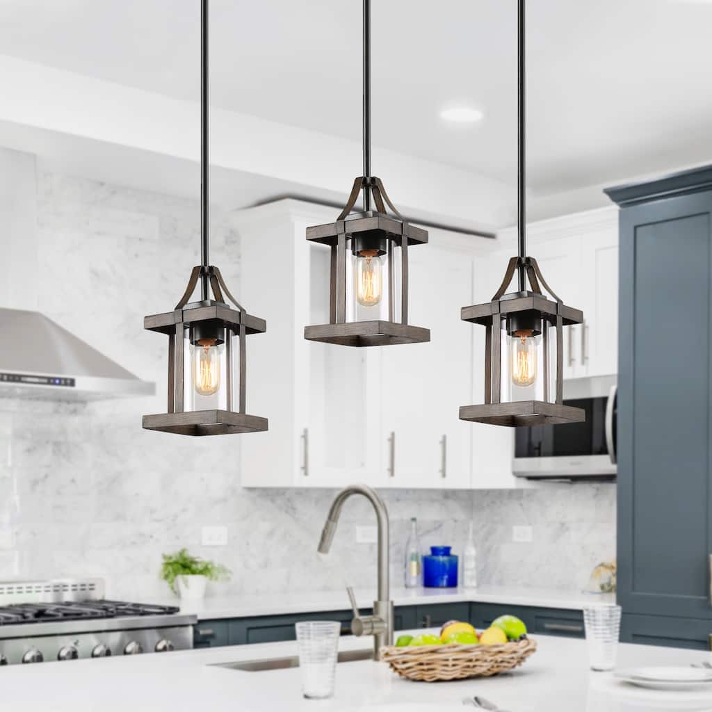 The Gray Barn Modern Farmhouse 1-Light Mini Pendant Light for Kitchen Island
