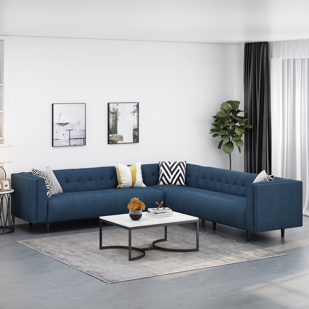 Hardaway 7-Seater Fabric Sectional Sofa by Christopher Knight Home