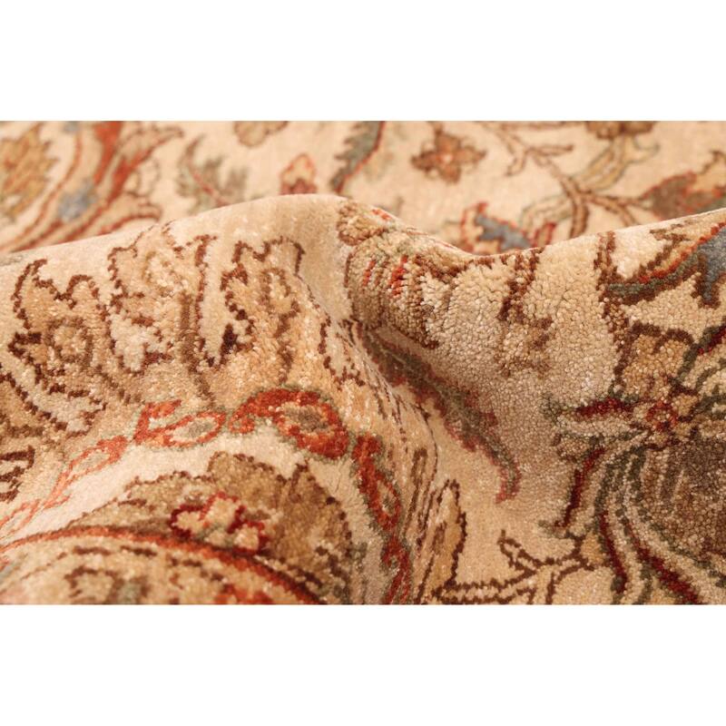 ECARPETGALLERY Hand-knotted Jamshidpour Ivory Wool Rug - 8'1 x 10'1