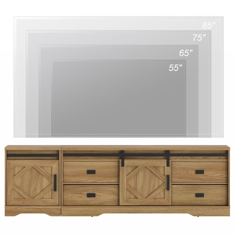 Modern Farmhouse TV Stand for up to 85" 110" 140" TVs