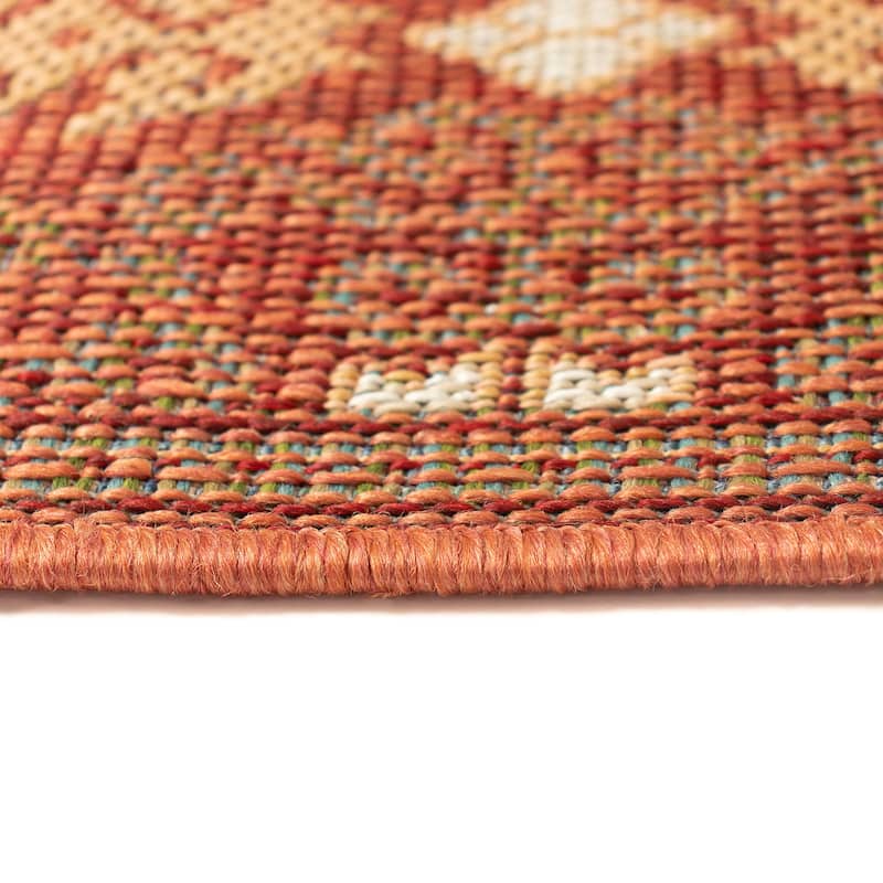 Liora Manne Patio Suzani Diamonds Indoor/Outdoor Rug