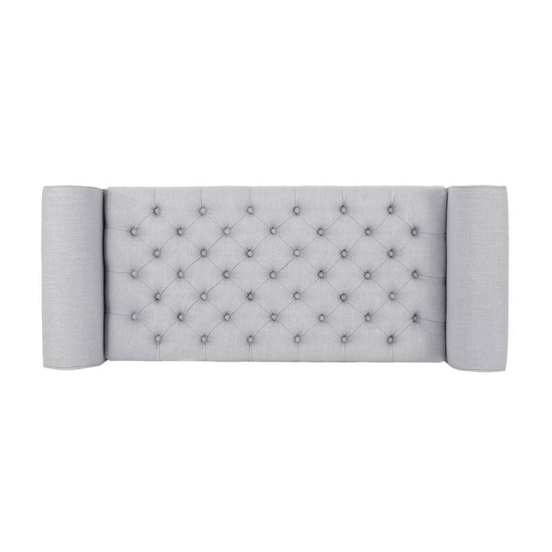 Keiko Contemporary Rolled Arm Fabric Storage Ottoman Bench by Christopher Knight Home - 50.00" L x 19.50" W x 20.50" H