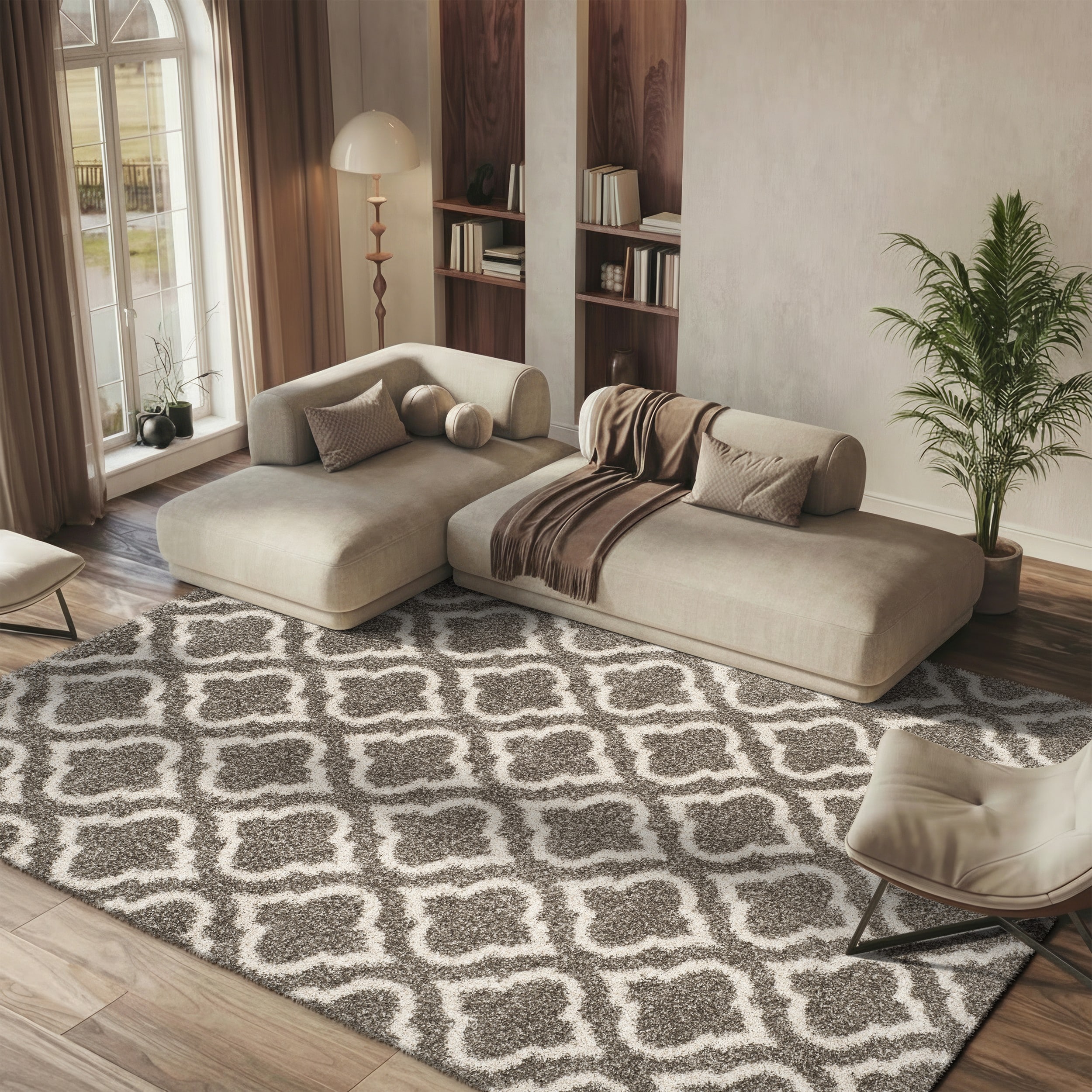 SAFAVIEH Hudson Shag Sheilah Moroccan 2-inch Thick Rug