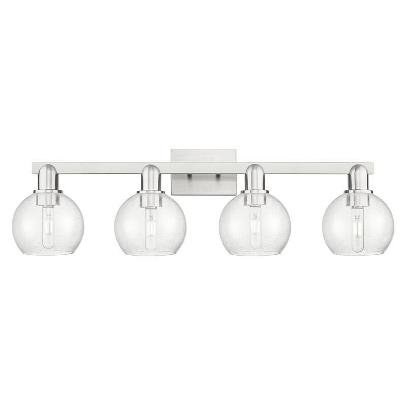 Innovations Lighting Endless Possibilities Arcadia - Athens - 4 Light 33" Bath Vanity Light - Seedy/Brushed Satin Nickel