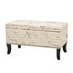preview thumbnail 7 of 25, Adeco Storage Ottoman Bench Fabric Patterned Rectangular Toy Chests