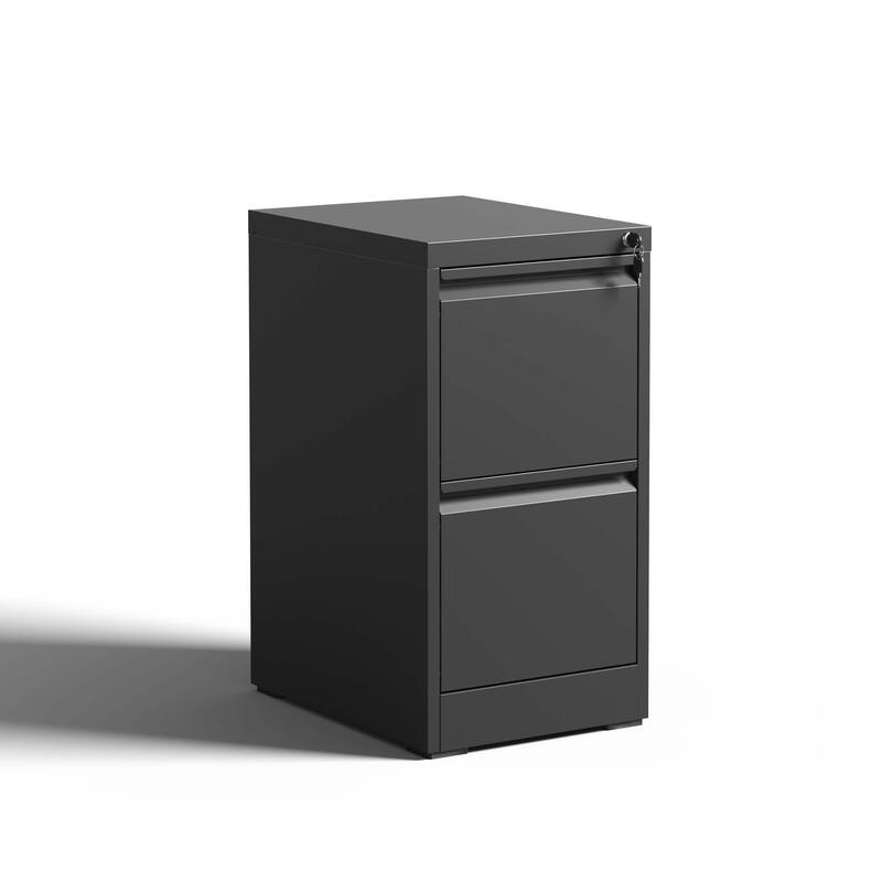 2 Drawer Metal Vertical File Cabinet with Lock
