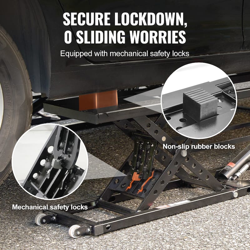 Car Lift with 120V Power Unit, Auto Car Jack Lifts for Home Garage Shop