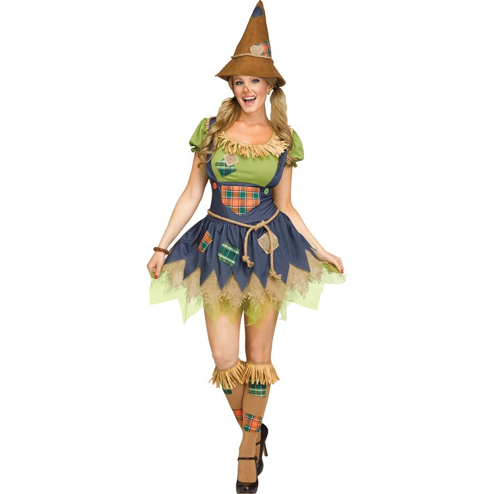 Shop Womens Sweet Scarecrow Wizard Of Oz Costume Overstock 24019936 S M Size 2 8