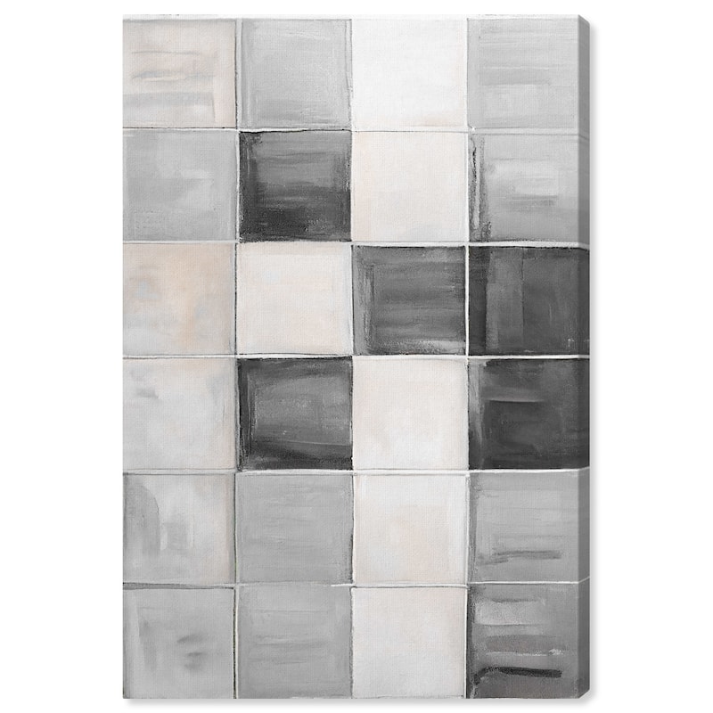 Wynwood Studio Canvas Abstract Features Gray and Modern & Contemporary Wall Art Canvas Print