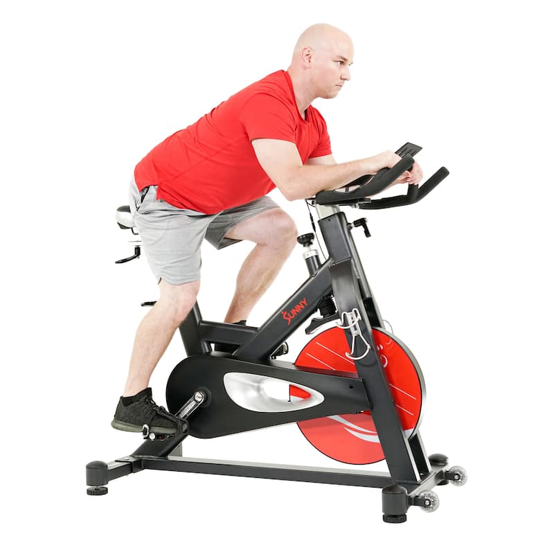 Sunny Health & Fitness Evolution Pro II Magnetic Indoor Cycle Exercise Bike with Device Mount and Performance Display