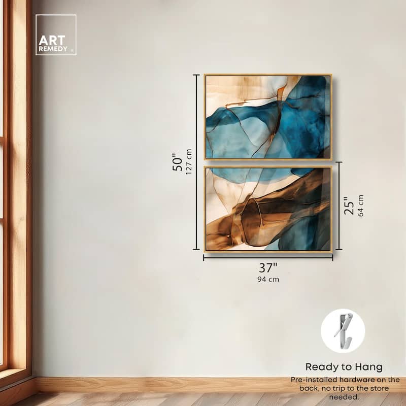 Glitch Aesthetic III Canvas Set of 2 by Art Remedy