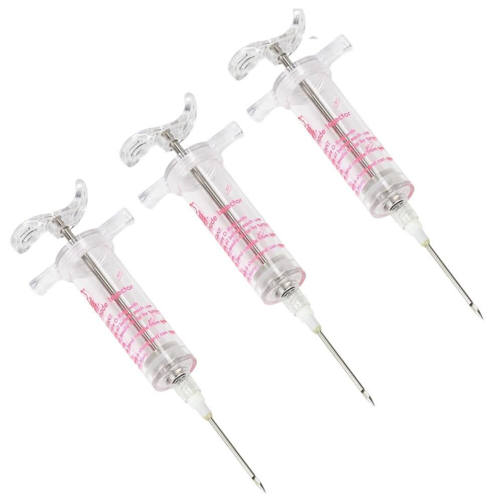 Chef Craft 1oz Heavy Duty Marinade Injector, Meat Flavor Syringe with Stainless Steel Needle