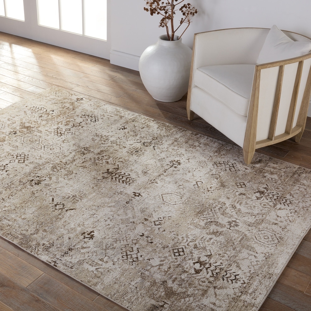 Vibe By Jaipur Living Catanza Geometric Cream/ Ivory Area Rug (6'3