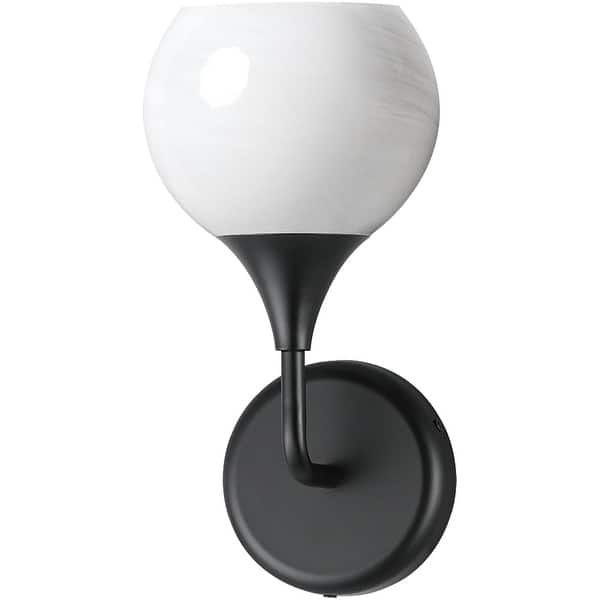 slide 2 of 11, Maxim 21221MR Neve 12" Tall 1 Light Wall Sconce Black