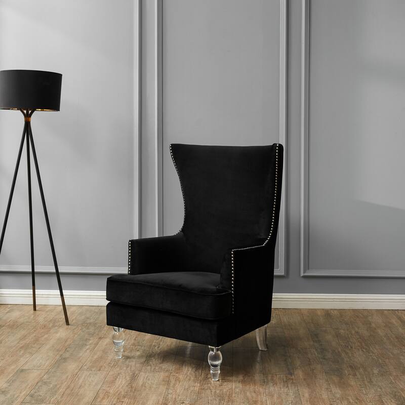 SAFAVIEH Couture Geode Modern Wingback Chair - 29.1" W x 32.3" D x 44.9" H