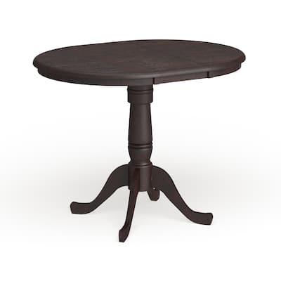 Copper Grove 36-inch Round Pedestal Table with 12-inch Leaf