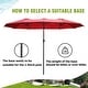preview thumbnail 34 of 43, Ainfox 15Ft Patio Umbrella with Crank Without Base