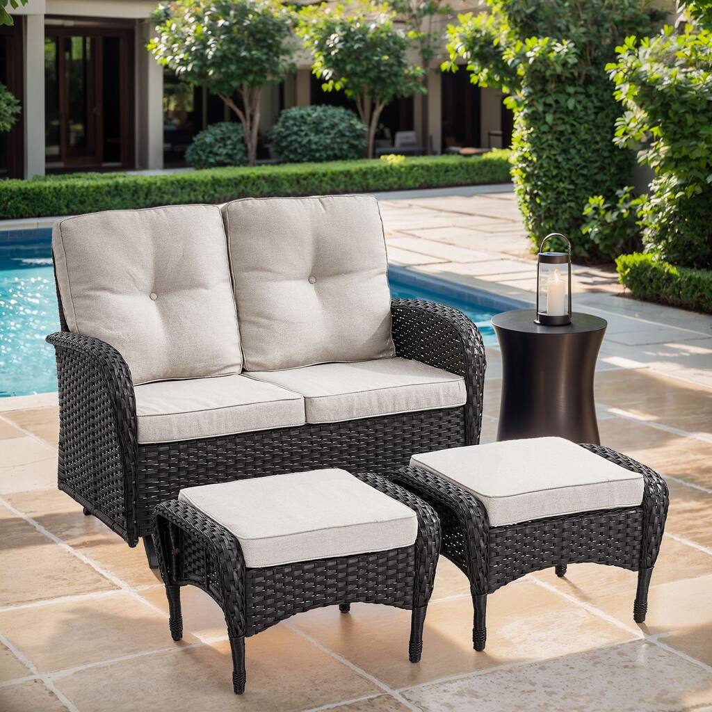 Gymojoy Premium Wicker Patio Furniture Set - Ultimate Comfort & Weather-Resistant Design