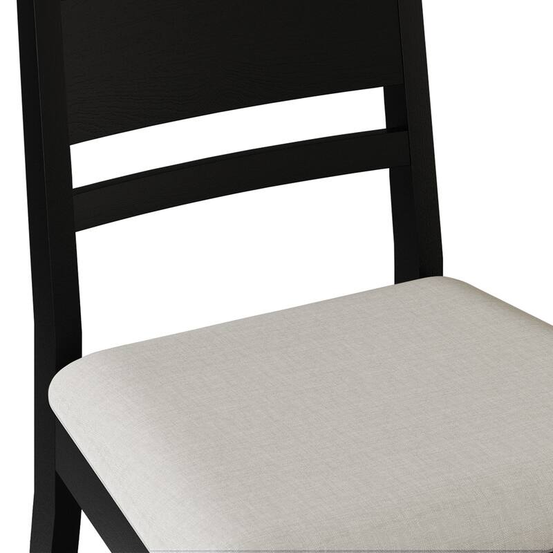 CraftPorch Elegance 4-Piece Chair and Round Table Wooden Dining Set