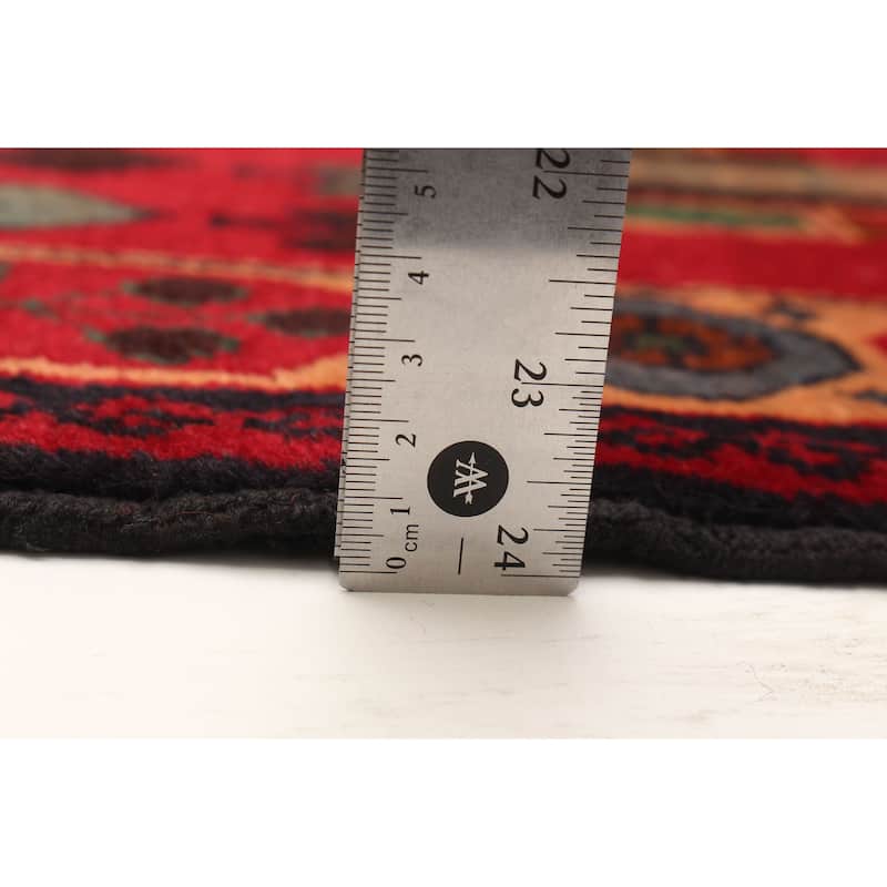 ECARPETGALLERY Hand-knotted Teimani Red Wool Rug - 3'7 x 6'6