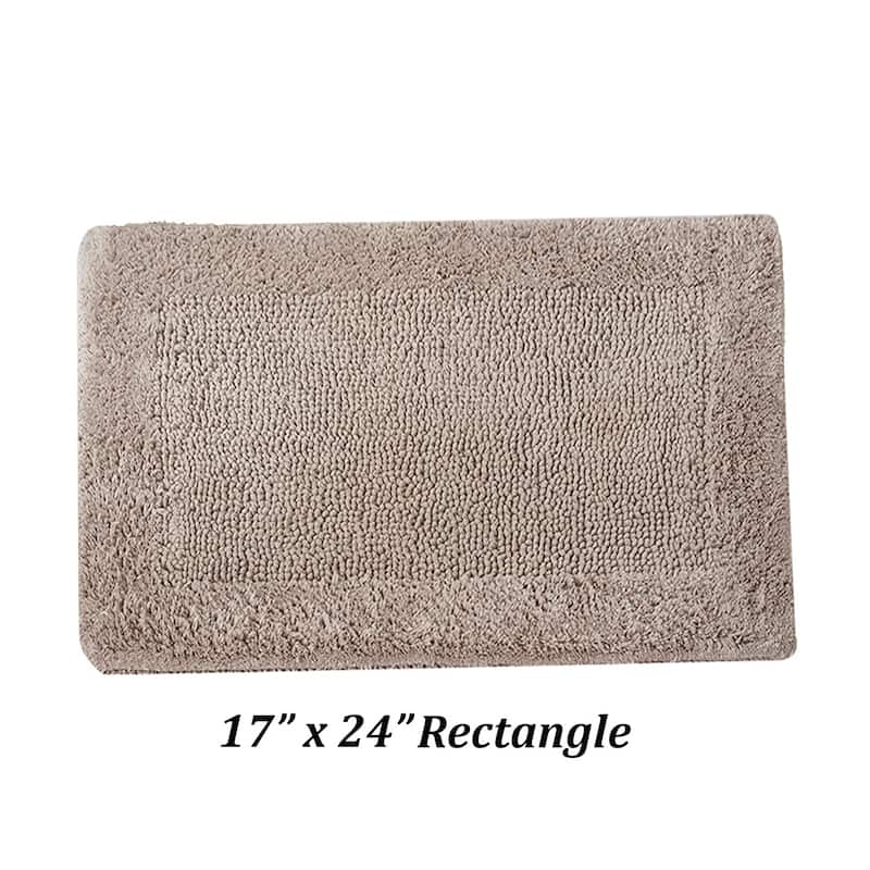 Better Trends Bath Rugs 100% Cotton Tufted Soft & Water Absorbent Bathroom Rug for Shower, Sink Bath Mats Edge Collection
