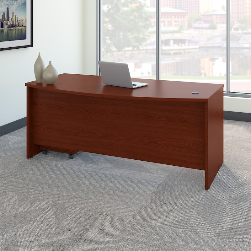 Series C 72W Bow Front Desk with Drawers by Bush Business Furniture