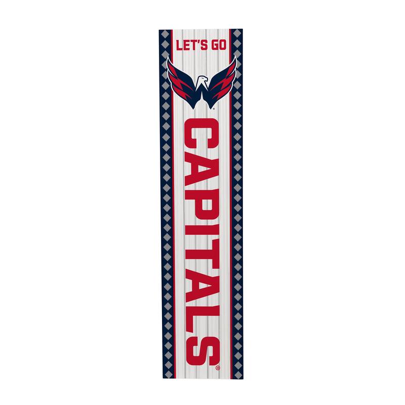 47" Double Sided Seasonal Porch Leaner, Washington Capitals - 47" x 11.25"