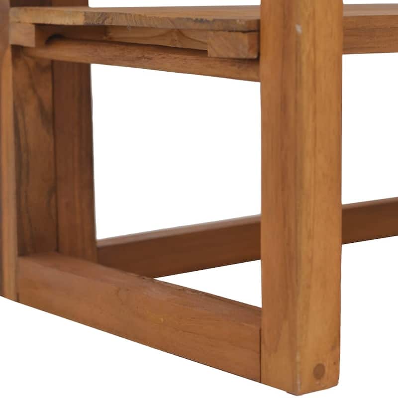 vidaXL Shelving Unit 23.6"x11.8"x47.2" Solid Teak Wood - 23.6" x 11.8" x 47.2"