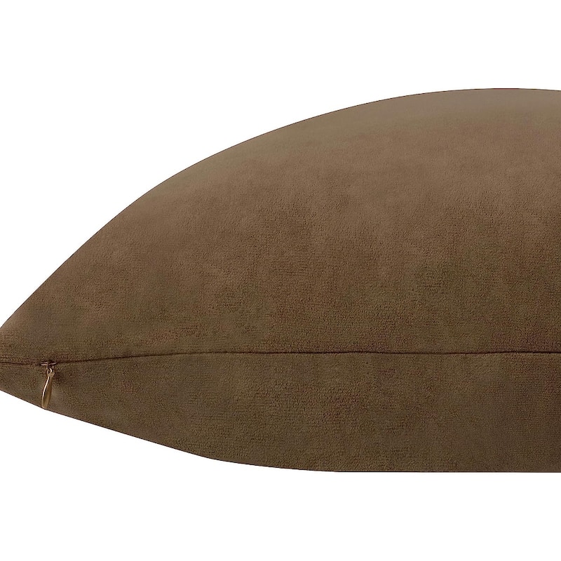 Delara Pack of 1 Velvet Decorative Throw Pillow Cover 20x20 Inches, Cushion Cover, Soft and Breathable Fabric, Hidden Zipper