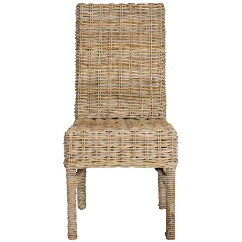 SAFAVIEH Karyl Unfinished Natural Wicker Dining Chair (Set of 2) - 18.5" x 18.5" x 38.1" - 19Wx19Dx38H
