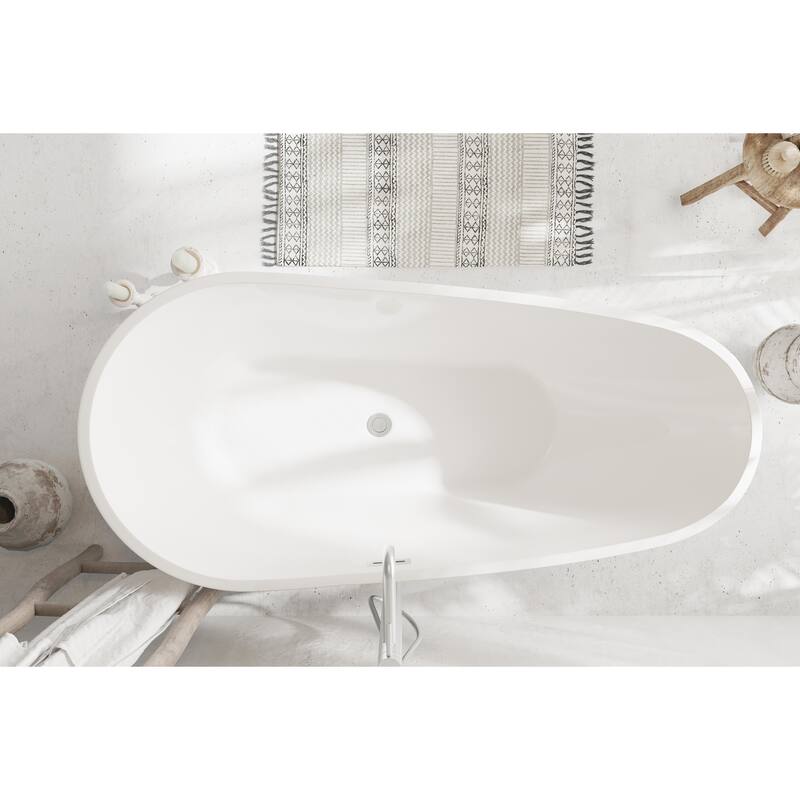 Hillary Bathtub in Glossy White