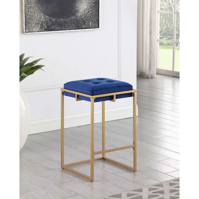 Nadia Upholstered Backless Stool (Set of 2)