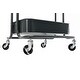 preview thumbnail 26 of 51, 4-Tier Metal Utility Cart with Wheels Storage Shelves Organizer Trolley Cart