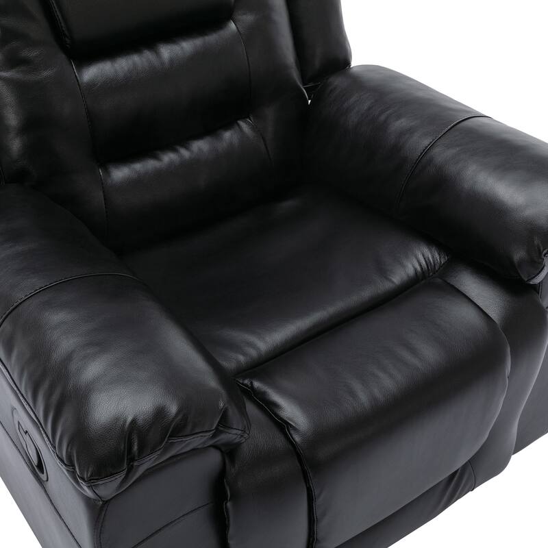 3 Seater Home Theater Recliner Manual Recliner Chair with Two Built-in Cup Holders for Living Room,Bedroom