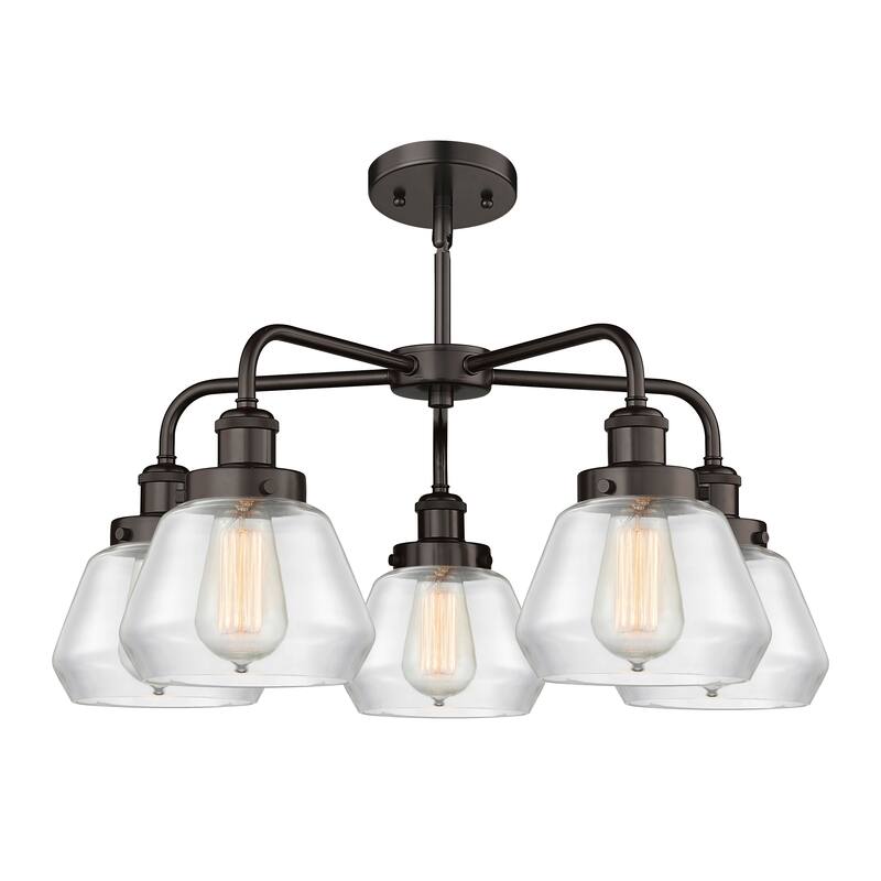 Innovations Lighting Fulton - 5 Light 25" Stem Hung Chandelier