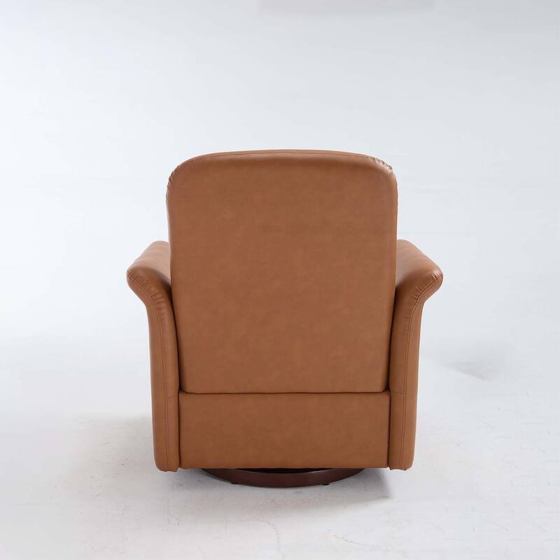 Swivel Accent Chair with Wood Base for Bedroom,Reading,and Living Room