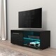 preview thumbnail 26 of 26, Moon Matte Gloss TV Stand with 16 Color LED Lights
