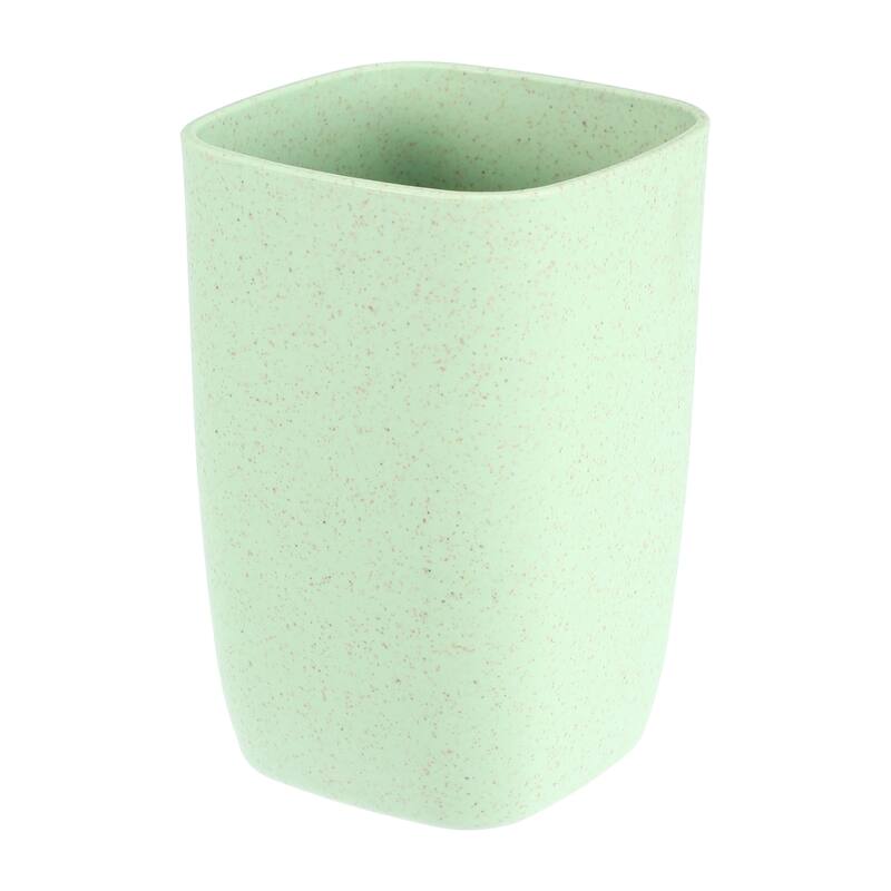 Square Shape Bathroom Toothbrush Tumblers PP Cup Kitchen 4.09"x2.76"
