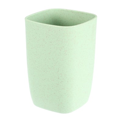 Square Shape Bathroom Toothbrush Tumblers PP Cup Kitchen 4.09"x2.76"