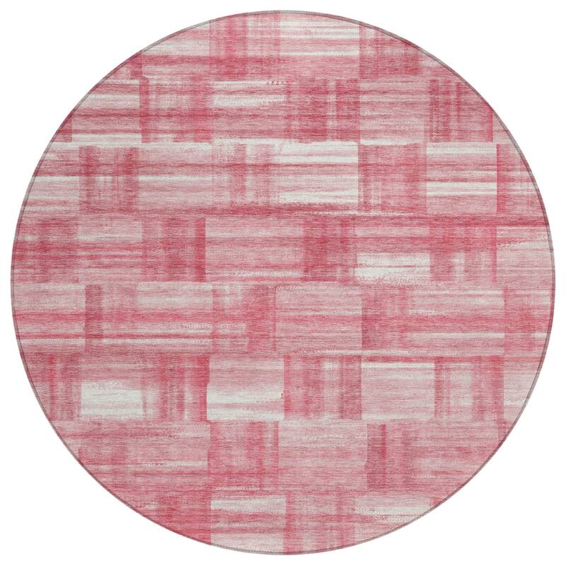 Machine Washable Indoor/ Outdoor Solid Hatches Chantille Rug