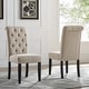 preview thumbnail 5 of 30, Roundhill Furniture Leviton Upholstered Dark Wash Wood 6-piece Dining Set