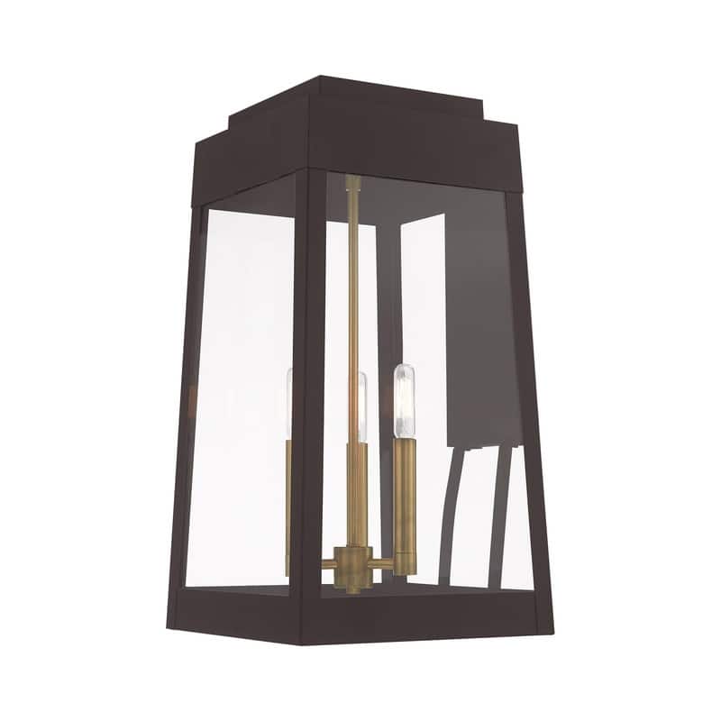 Livex Lighting 3-Light Outdoor Wall Lantern, 20858