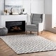 preview thumbnail 41 of 93, Nuloom Kellee Hand Tufted Geometric Wool Area Rug 4' x 6' - Grey